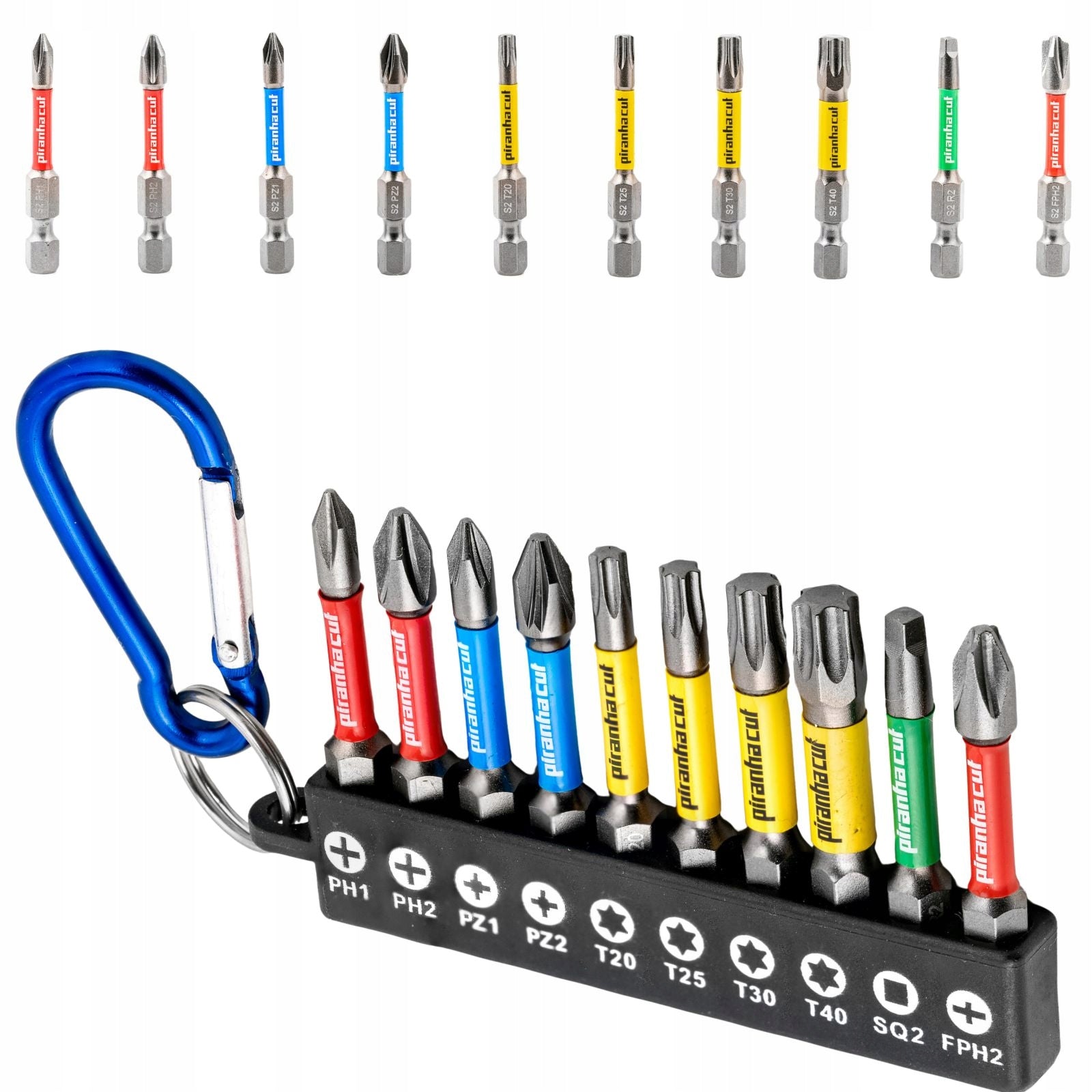 IMPACT BITS PH2 50mm FOR IMPACT MAGNETIC SCREWDRIVER 10 PIRANHACUT