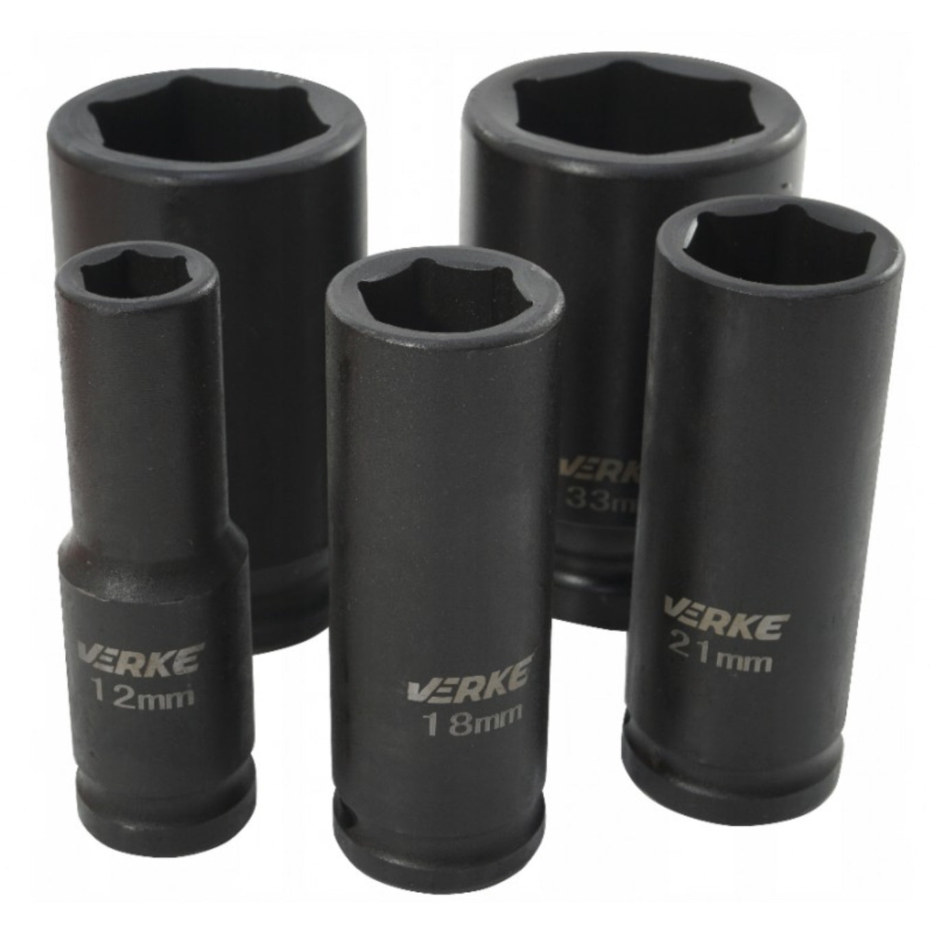 IMPACT CAP 1/2" 10-38 mm SET OF 20 pcs SUITCASE Manufacturer code V39463 ZESTAW NASADEK UDAROWYCH 20 SZT VERKE