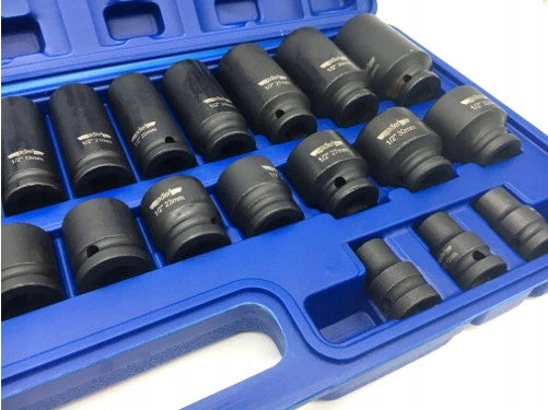 IMPACT CAP SET TOOL SOCKET WRENCHES 8-32MM - 6 ANGLE CR-MO Customs tariff code 82041100