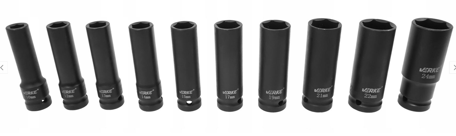 IMPACT CAPS 1/2 LONG SOCKET WRENCH IMPACT SOCKET SET 10-24 EAN (GTIN) 5904673573012