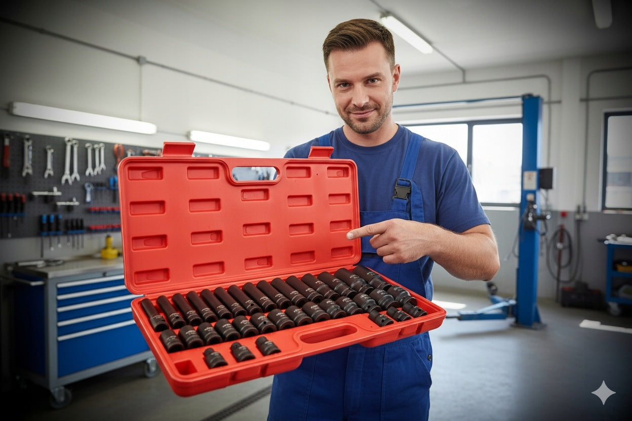 IMPACT CAPS 1/2 SHORT LONG IMPACT SOCKET WRENCH SET 8-32 Brand Verke