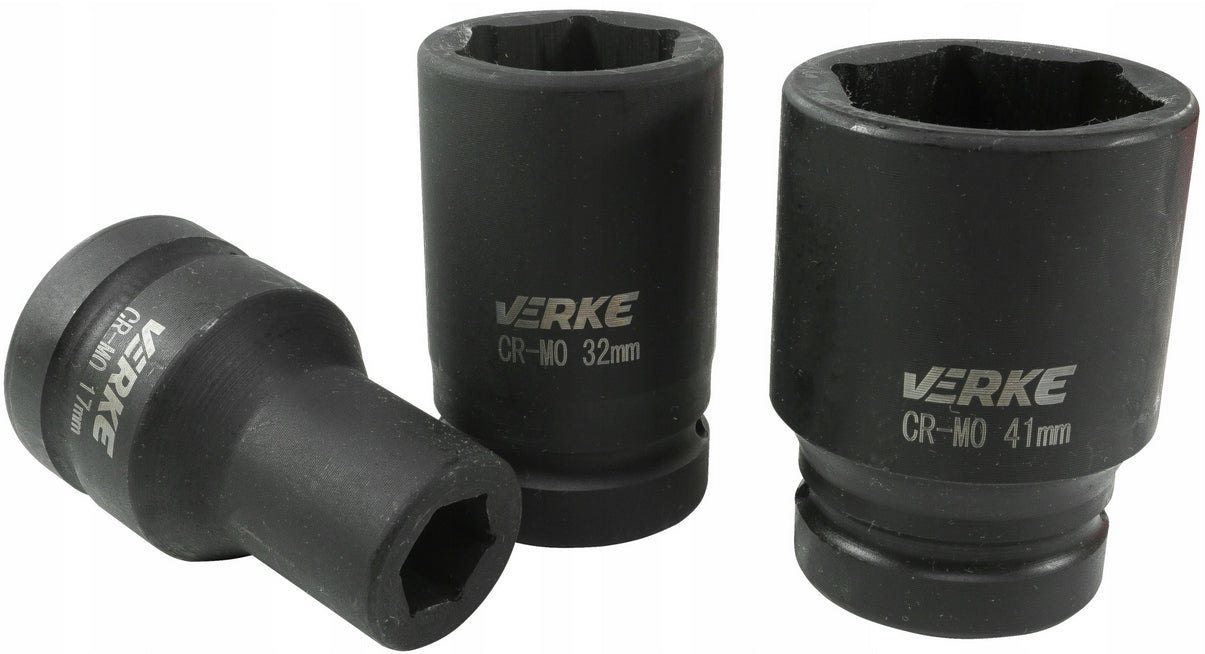 IMPACT CAPS 1" INCH SOCKET WRENCH IMPACT SOCKET SET 17-41MM EAN (GTIN) 5902963496843