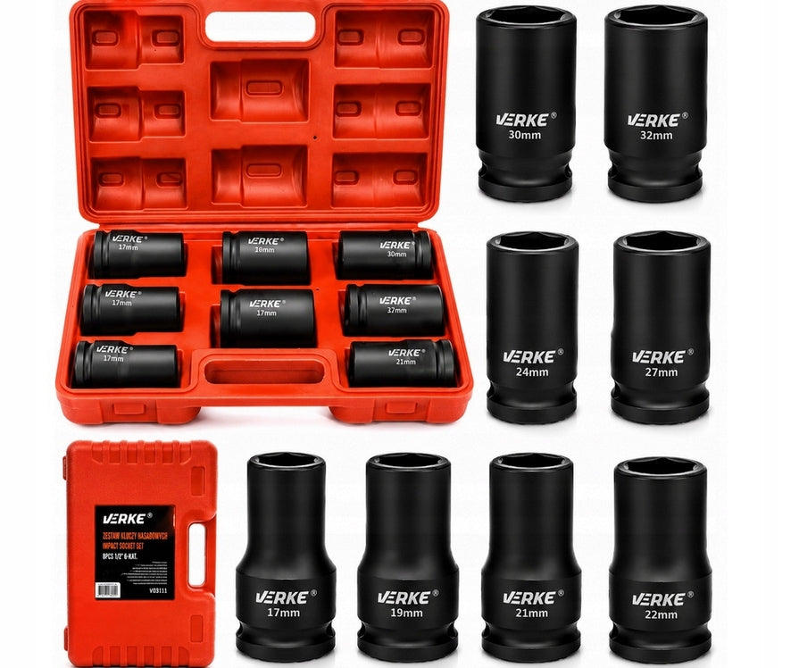 IMPACT CAPS 3/4 LONG SOCKET WRENCH IMPACT SOCKET SET 17-32 Manufacturer code V39471