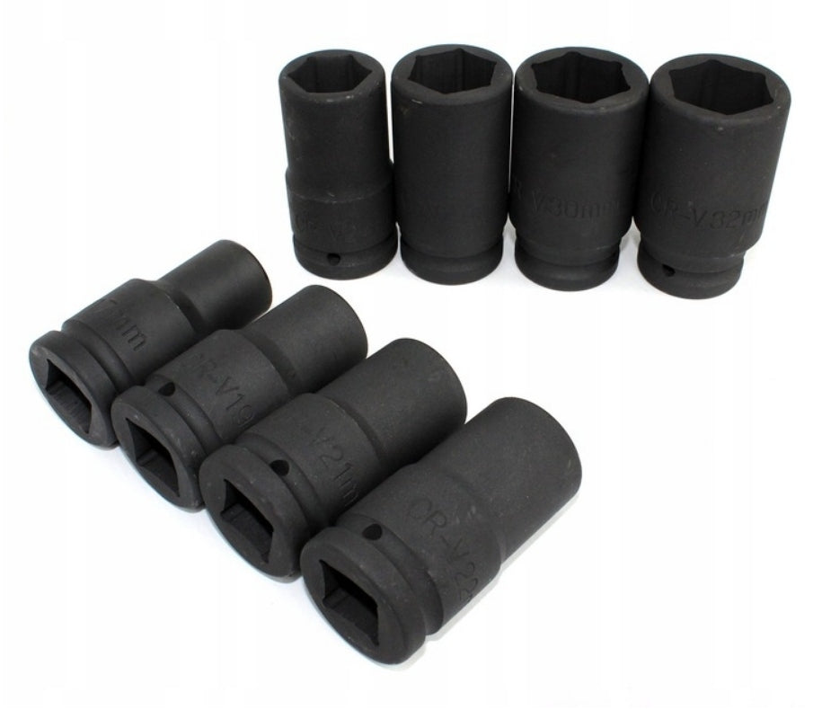 IMPACT CAPS 3/4 LONG SOCKET WRENCH IMPACT SOCKET SET 17-32 Mounting 3/4"