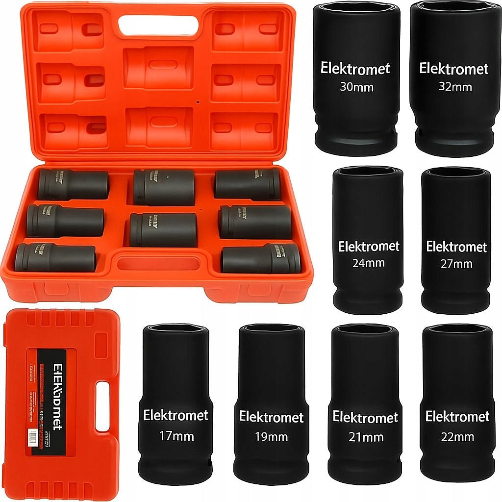 IMPACT CAPS 3/4 LONG SOCKET WRENCH IMPACT SOCKET SET 17-32