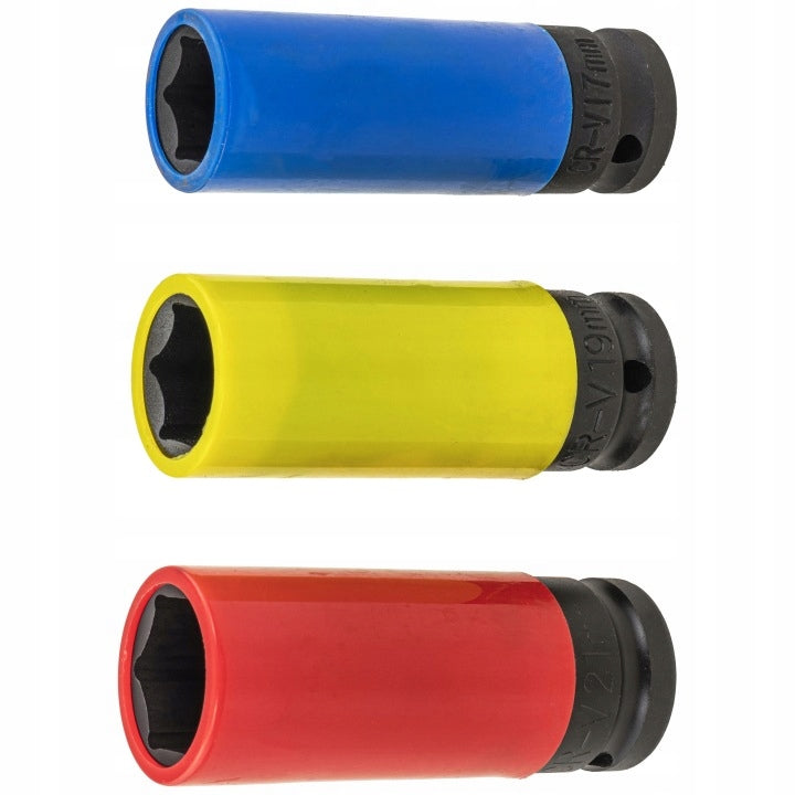 IMPACT CAPS FOR ALLOY WHEELS 17/19/21MM FOR ALLOY WHEELS LONG CrV 3EL. Brand Vorfal