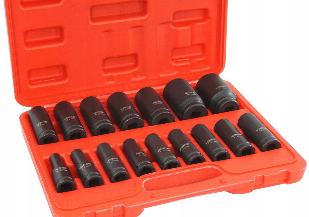 IMPACT CAPS LONG WRENCHES 1/2 SET OF IMPACT SOCKETS LONG 10-32 Type 6-point