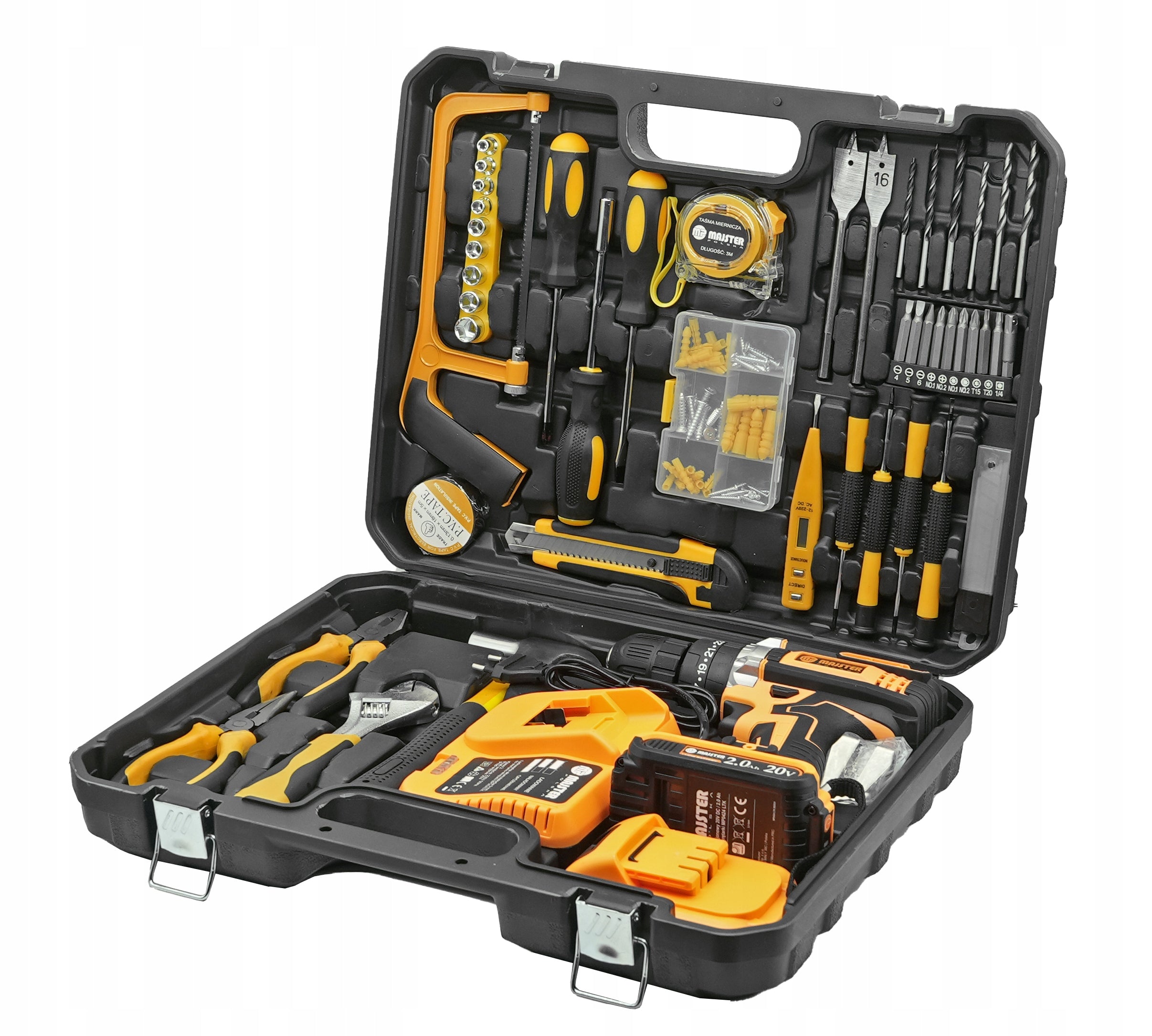 IMPACT Drill Cordless Screwdriver SUITCASE 2xAKU 20V BITS MP0424 LTK Manufacturer code MP0424