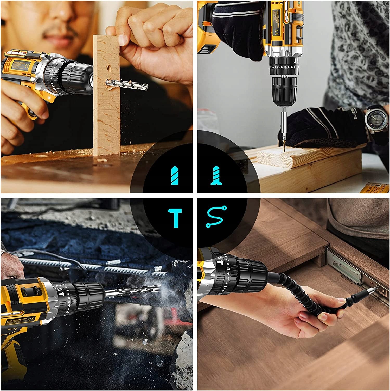 IMPACT Drill Cordless Screwdriver SUITCASE 2xAKU 20V BITS MP0424 LTK Packaging status original
