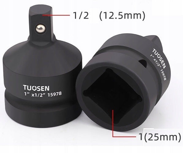 IMPACT REDUCTION CAP 1'' - 1/2'' ADAPTER 1'' x1/2 CR-MO 12,5mm - 25mm Brand Tuosen