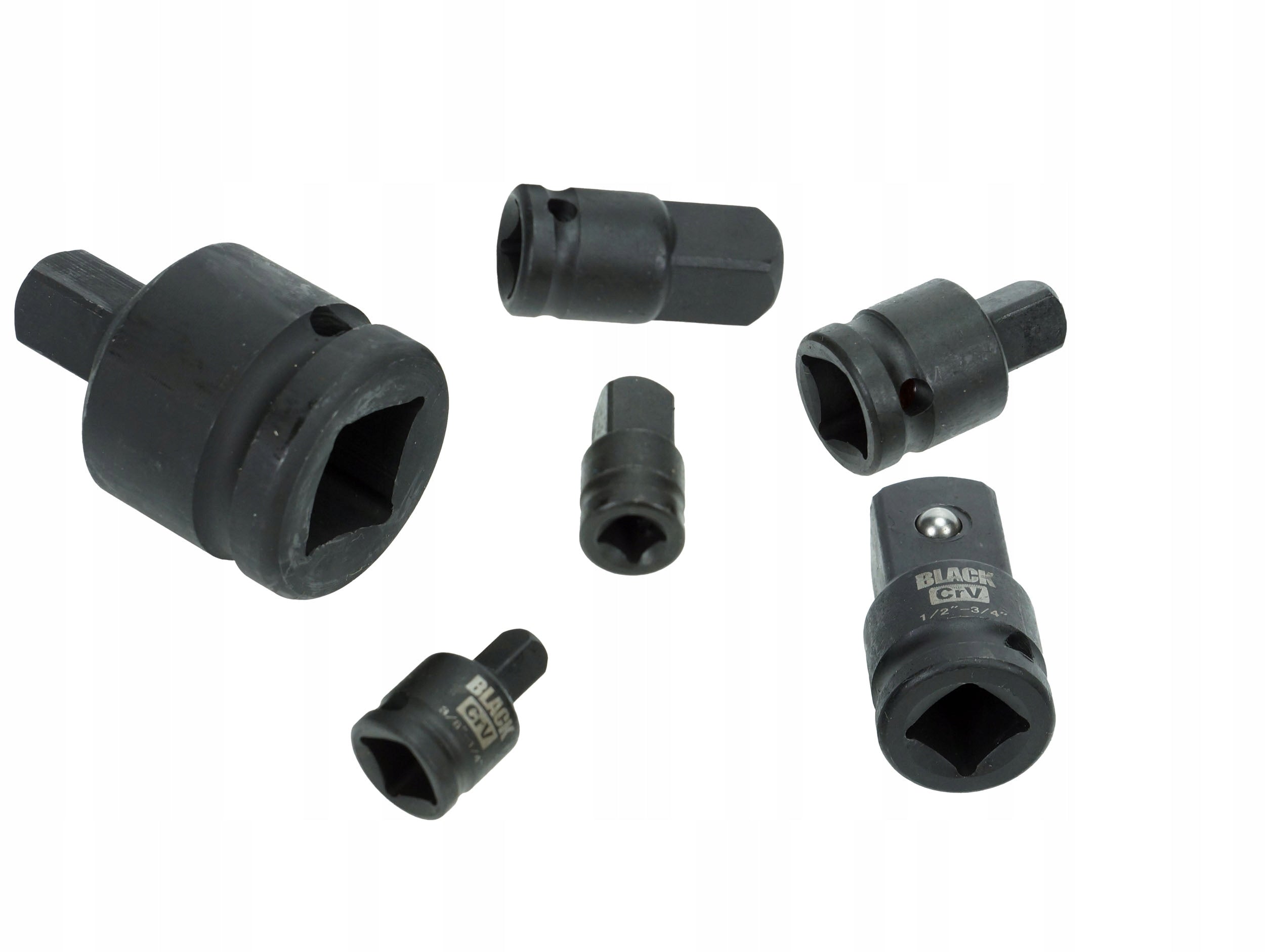 IMPACT REDUCTION KIT REDUCTION ADAPTERS 1/2 1/4 3/8 3/4 8pcs BLACK Brand Black