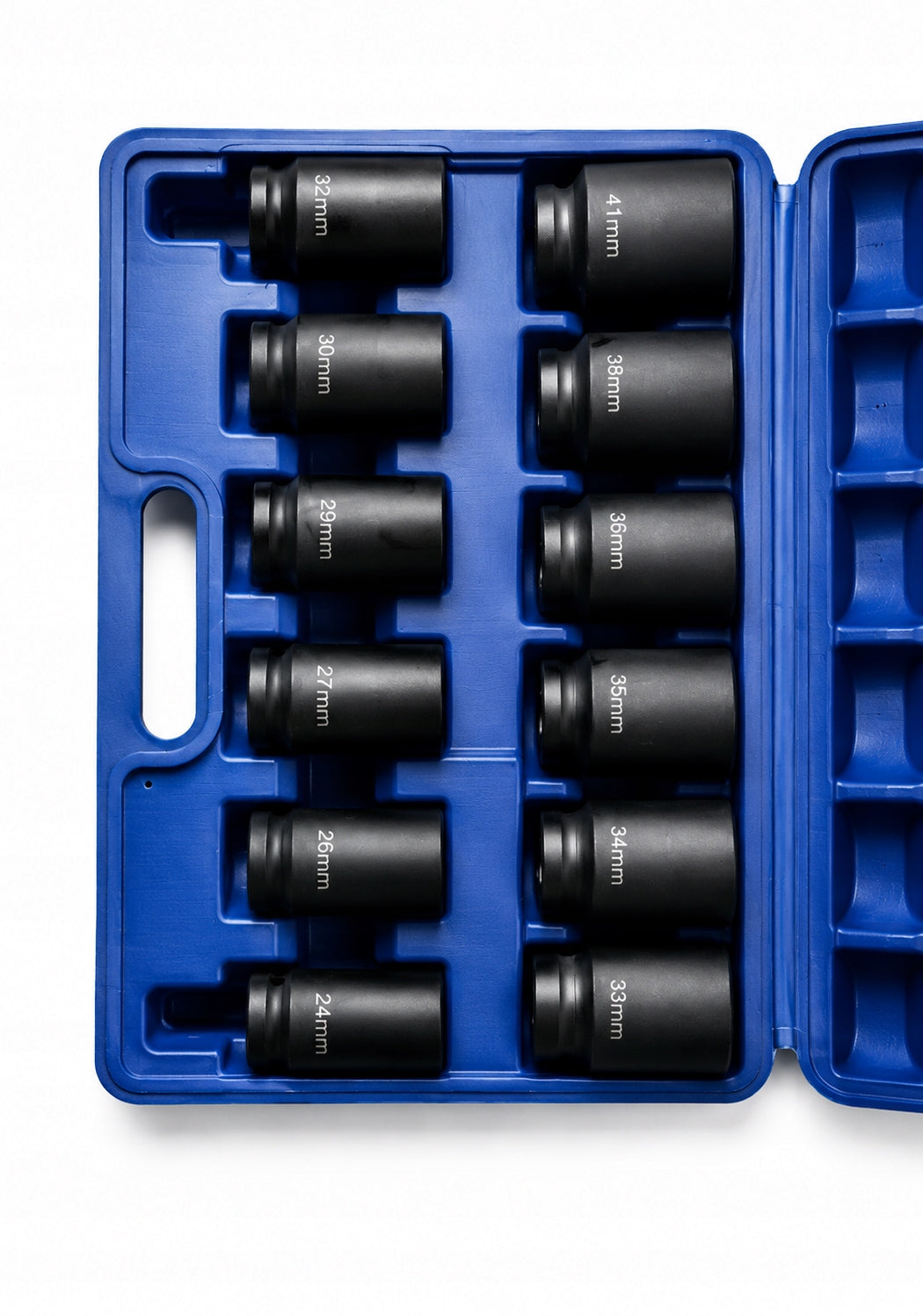 IMPACT SOCKET SET 24-41 MM IMPACT SOCKETS 3/4 Cr-V SOCKET WRENCHES Customs tariff code 82042000