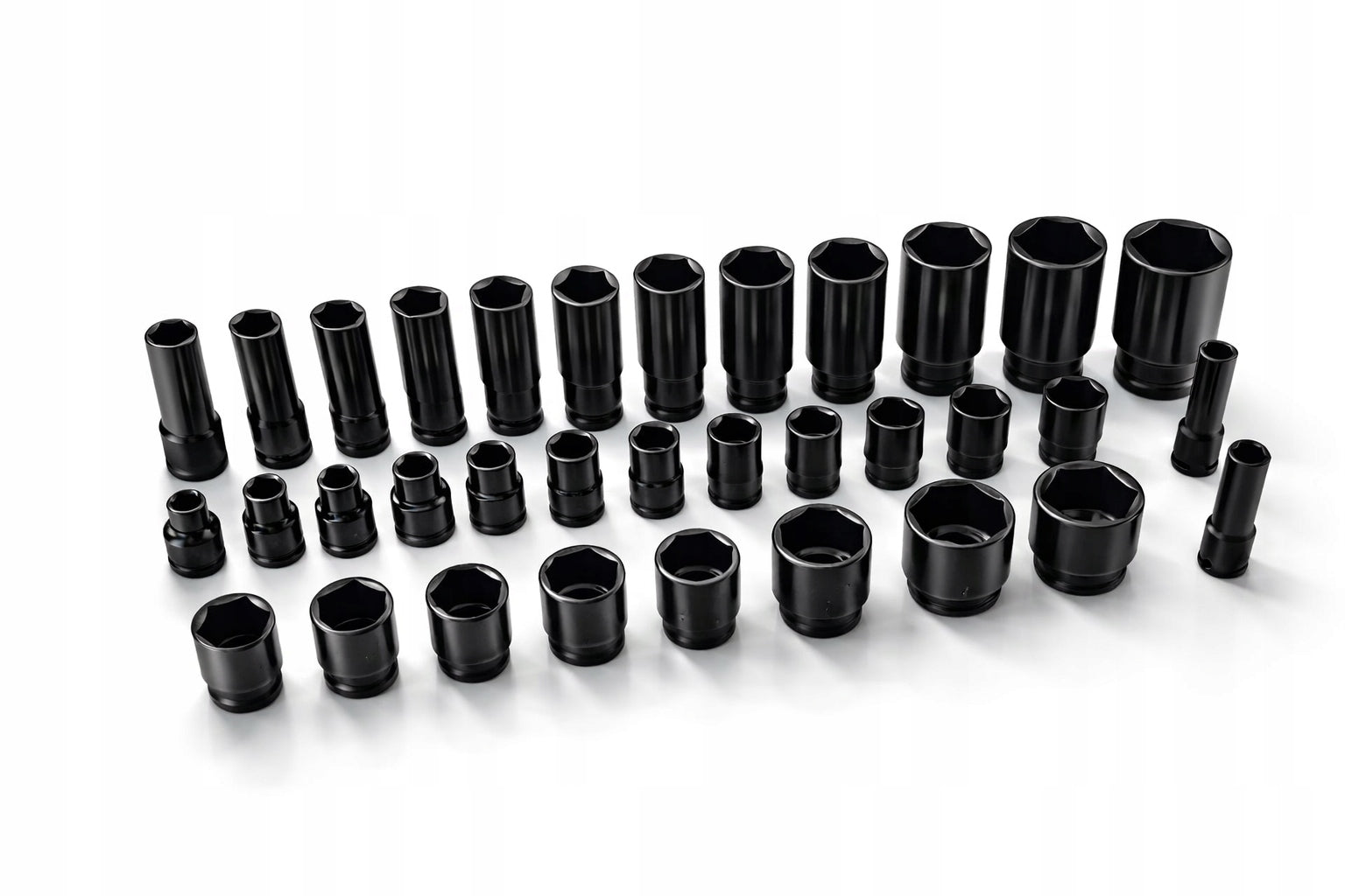 IMPACT SOCKET SET 8-32 IMPACT CAPS 1/2 IMPACT 35 ELEMENTS SUITCASE Key type socket