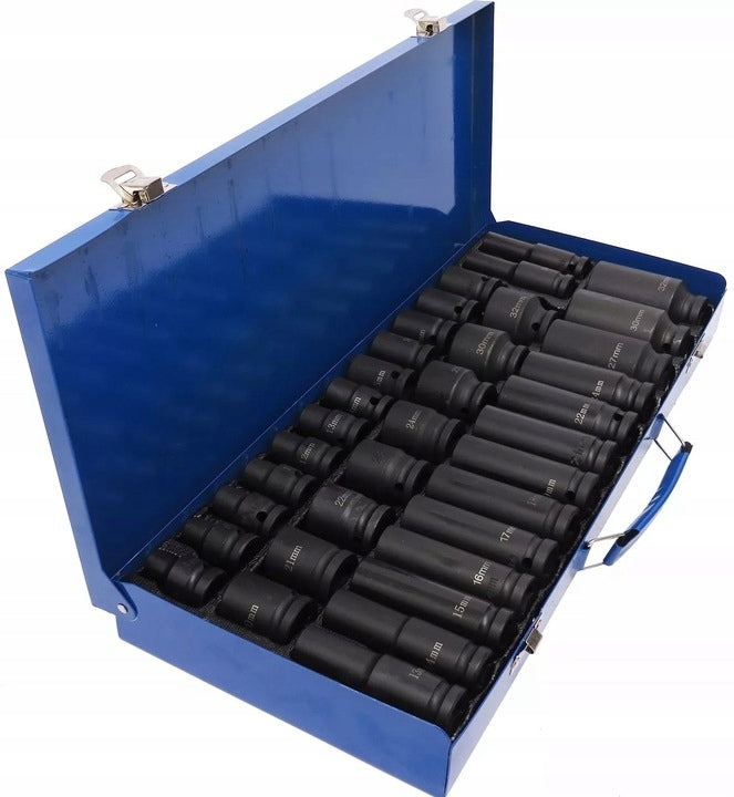 IMPACT SOCKET SET IMPACT CAPS LONG SHORT 1/2" IMPACT 35EL 8-32
