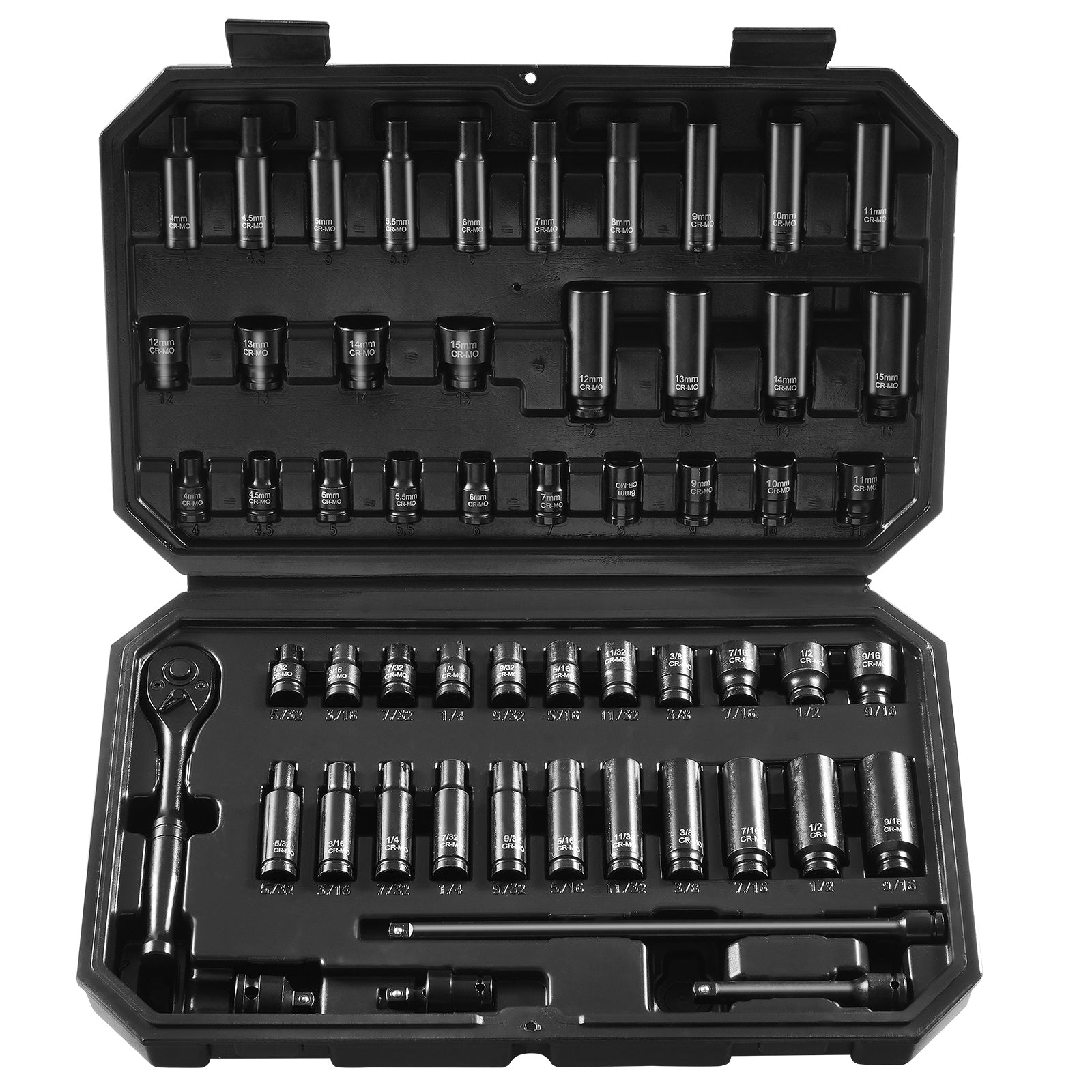 IMPACT SOCKET SET VEVOR 6 35 MM 55 PCS CR-V Cap Wrenches