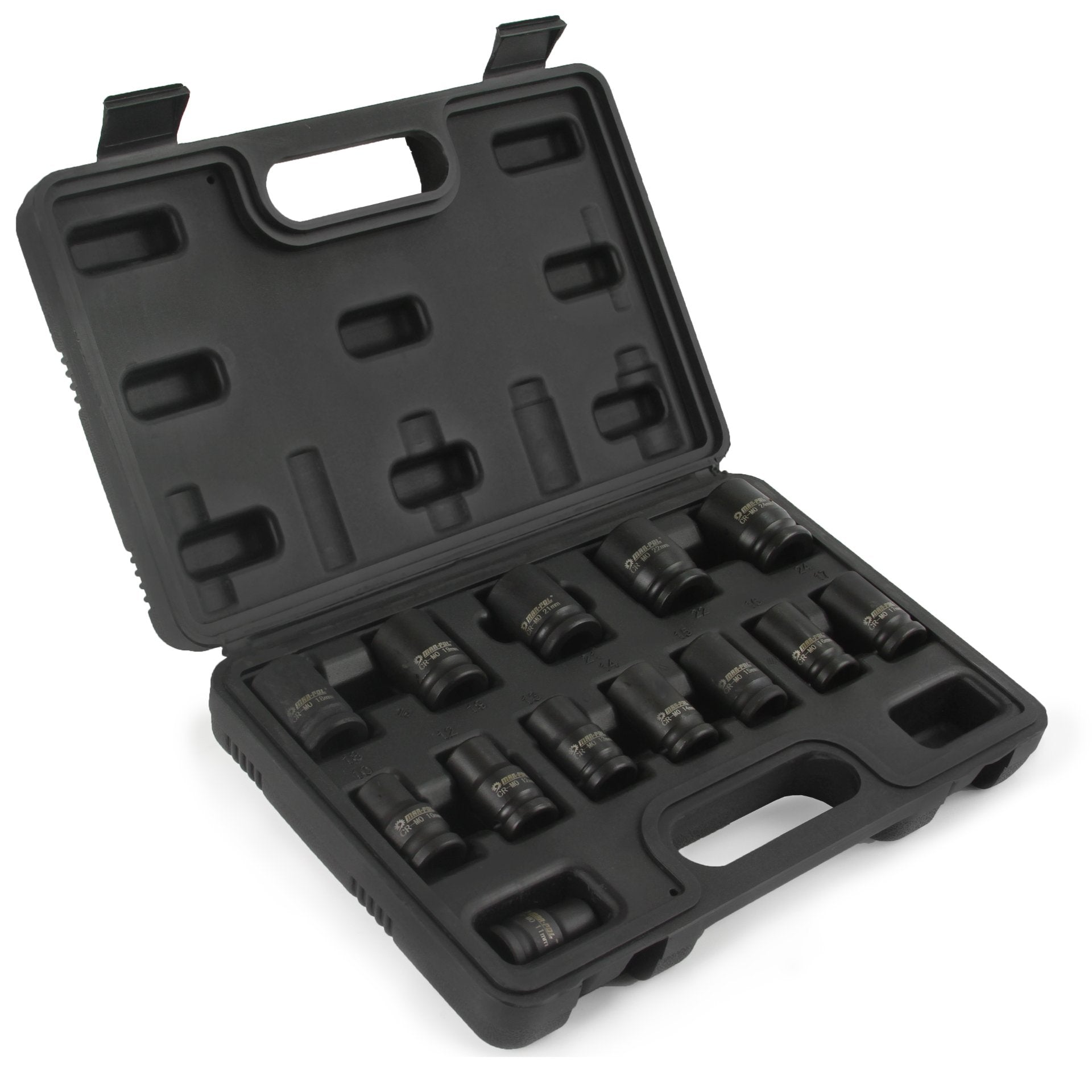 IMPACT SOCKETS 1/2" MAR-POL 13 pcs. 10 – 24 mm SHORT | M58257