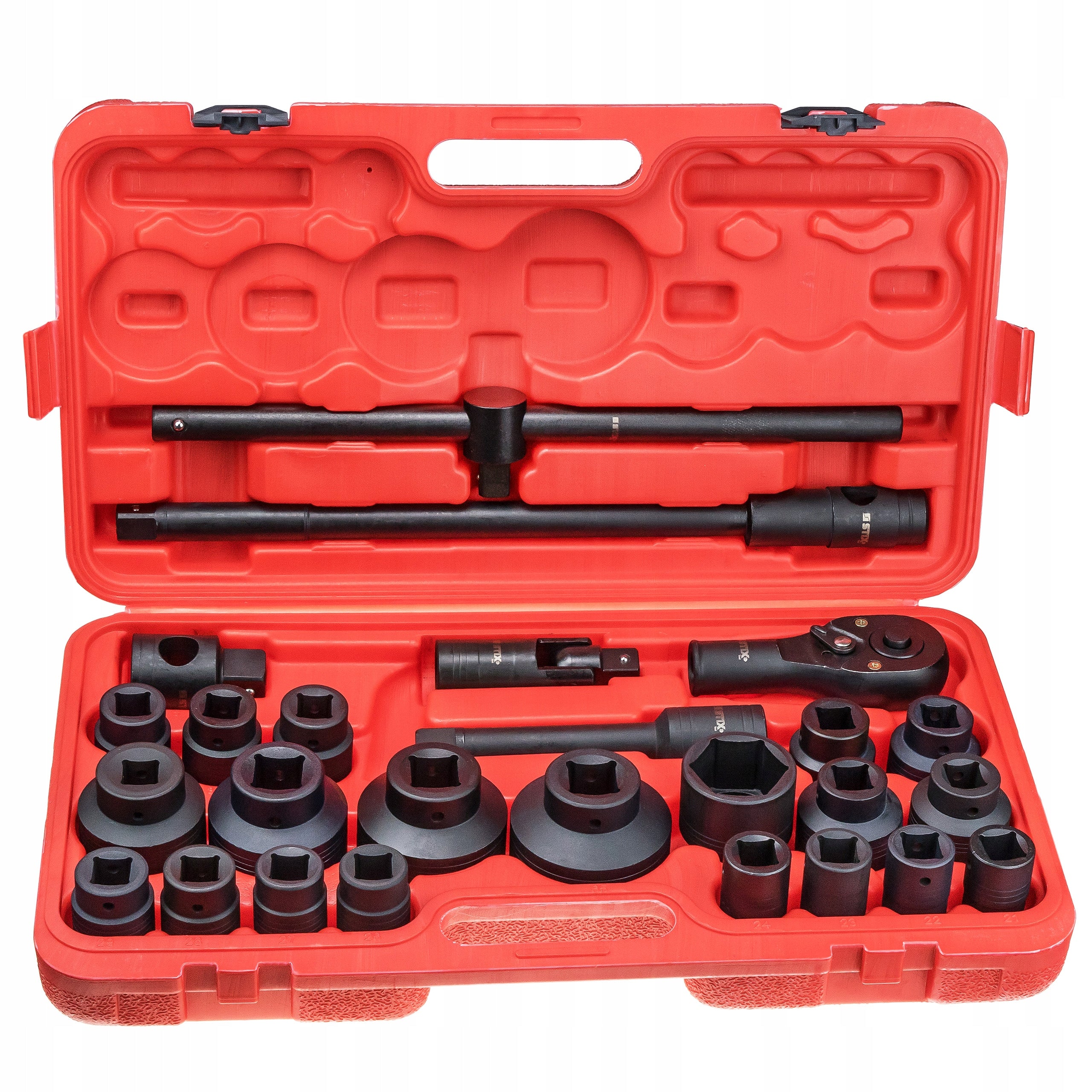 IMPACT SOCKETS 3/4 1 INCH 21-65 MM CR-MO STIX SET OF 26 EL. SOCKET WRENCHES Manufacturer code 11-03-73438