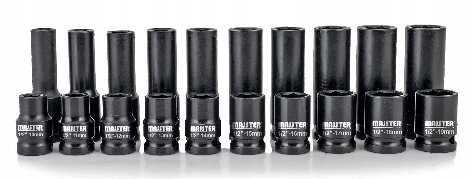 IMPACT SOCKETS IMPACT SOCKET SET 1/2 LONG AND SHORT 20EL MP0603 Manufacturer code MP0603