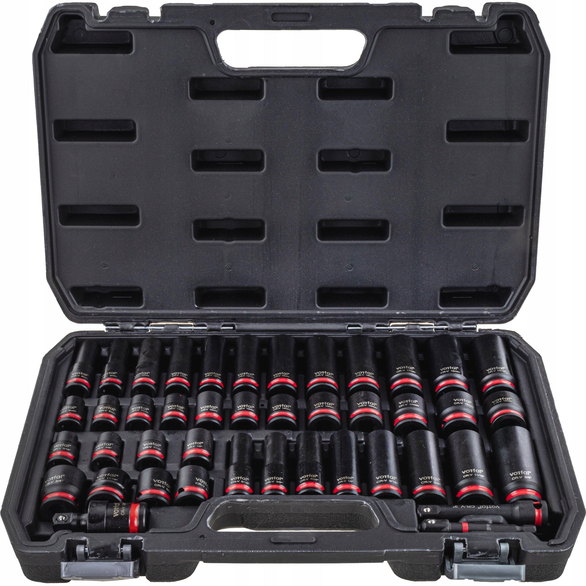 IMPACT SOCKETS IMPACT SOCKET SET LONG SHORT 8-19MM 3/8 Cr-Mo 43