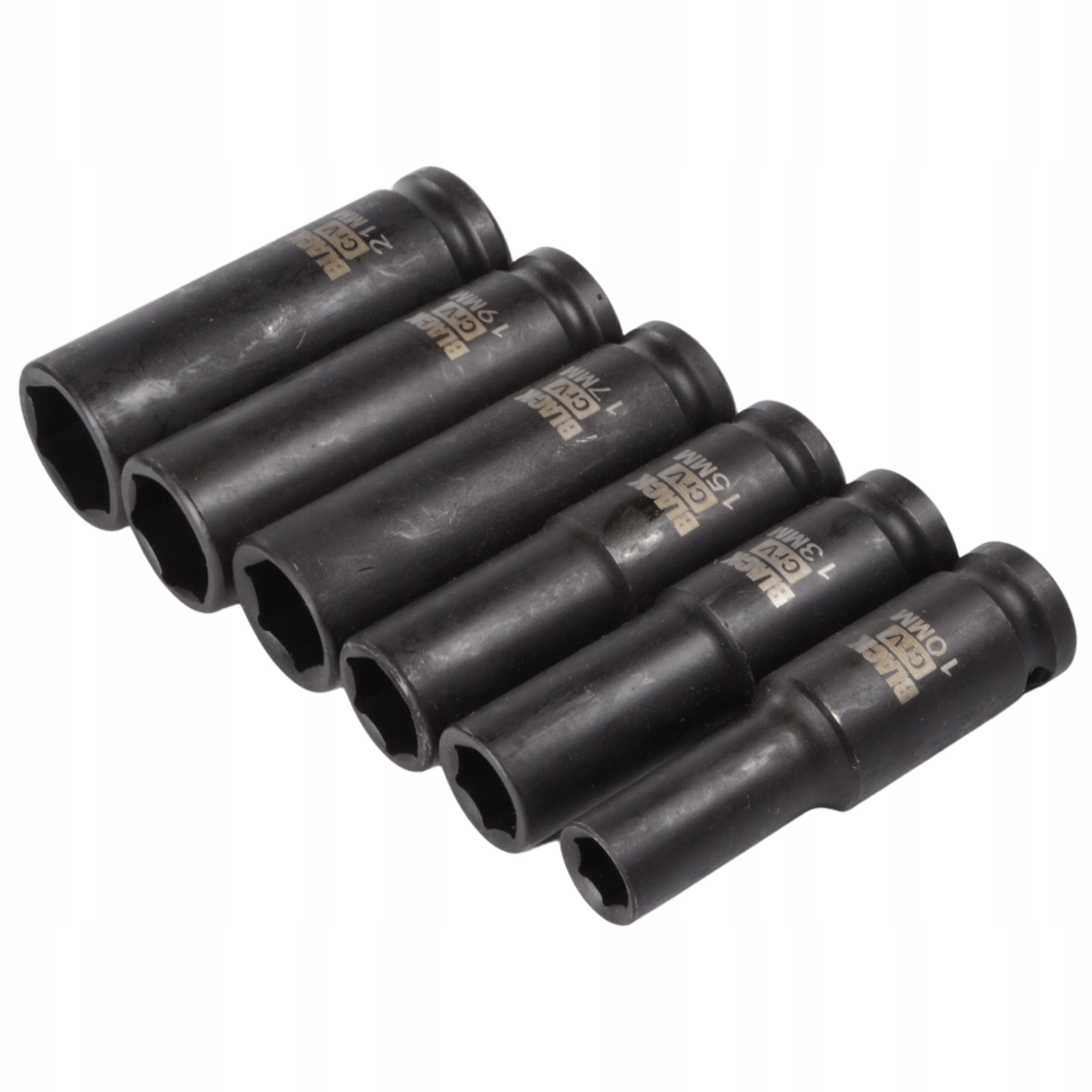 IMPACT SOCKETS SET OF IMPACT SOCKETS 1/2 10-21 BLACK Manufacturer code 13306