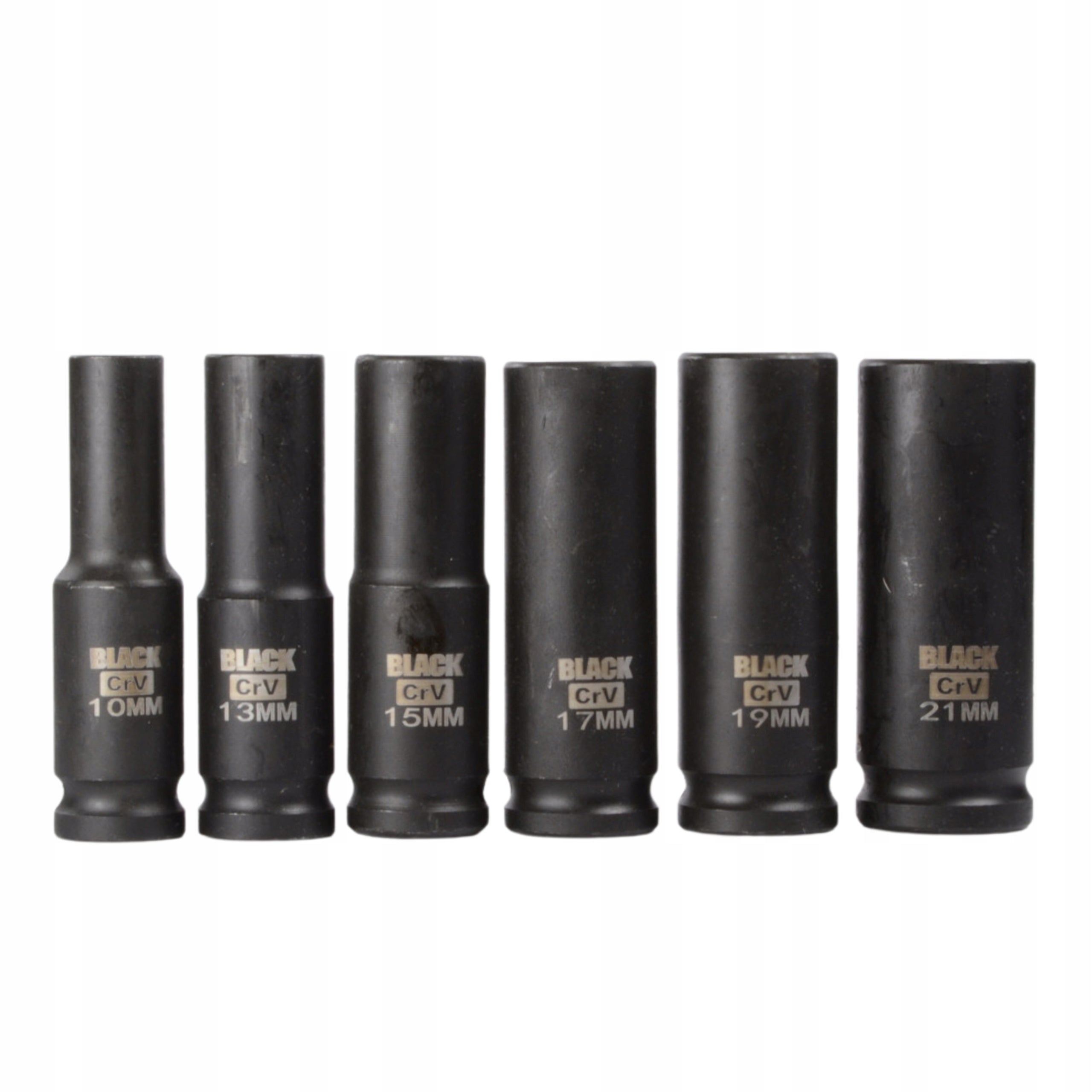 IMPACT SOCKETS SET OF IMPACT SOCKETS 1/2 10-21 BLACK Type 6-point
