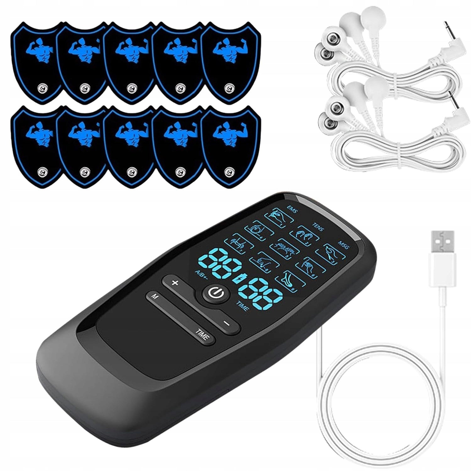 IMPULSE MUSCLE STIMULATOR – PHYSIOTHERAPEUTIC DEVICE FOR BODY, 8 PCS