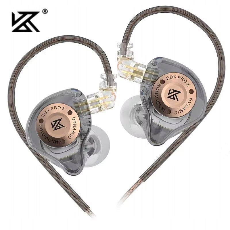 IN-EAR HEADPHONES IEM PROFESSIONAL HI-FI KZ EDX PRO X GREY