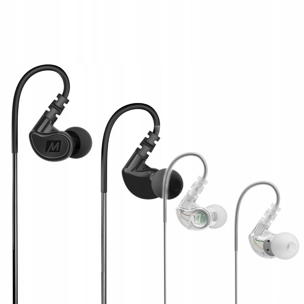 IN-EAR HEADPHONES MEE AUDIO M6 4 SPORTS GENERATION IPX5 - BLACK Manufacturer code M6G2