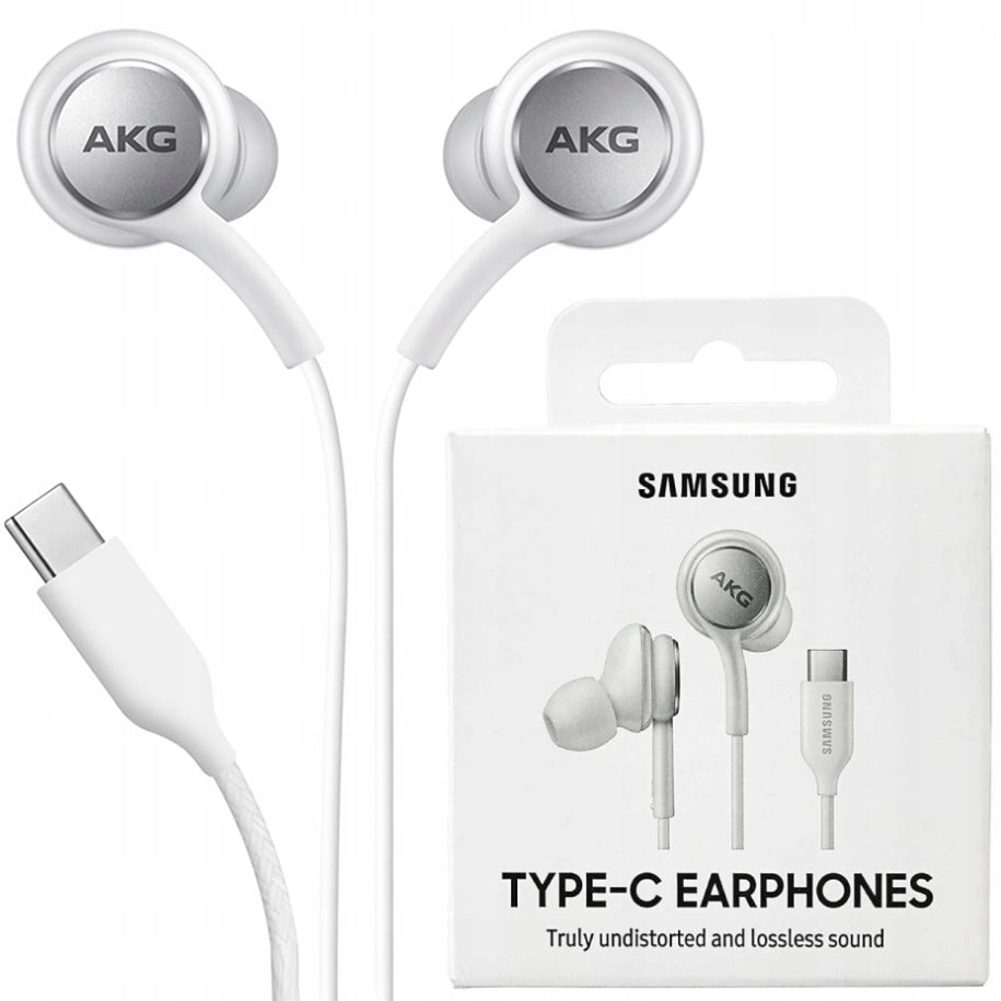 IN-EAR HEADPHONES SAMSUNG AKG EO-IC100BWEGEU TYPE-C WHITE ORIGINAL BASS