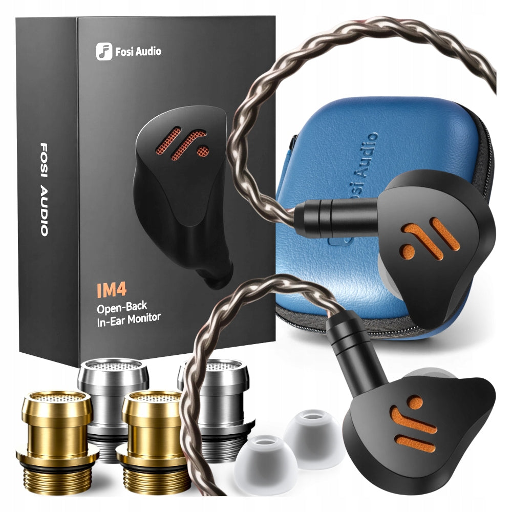 IN-EAR HEADPHONES WIRED IN-EAR BLACK FOSI AUDIO IM4 HI-RES 10MM