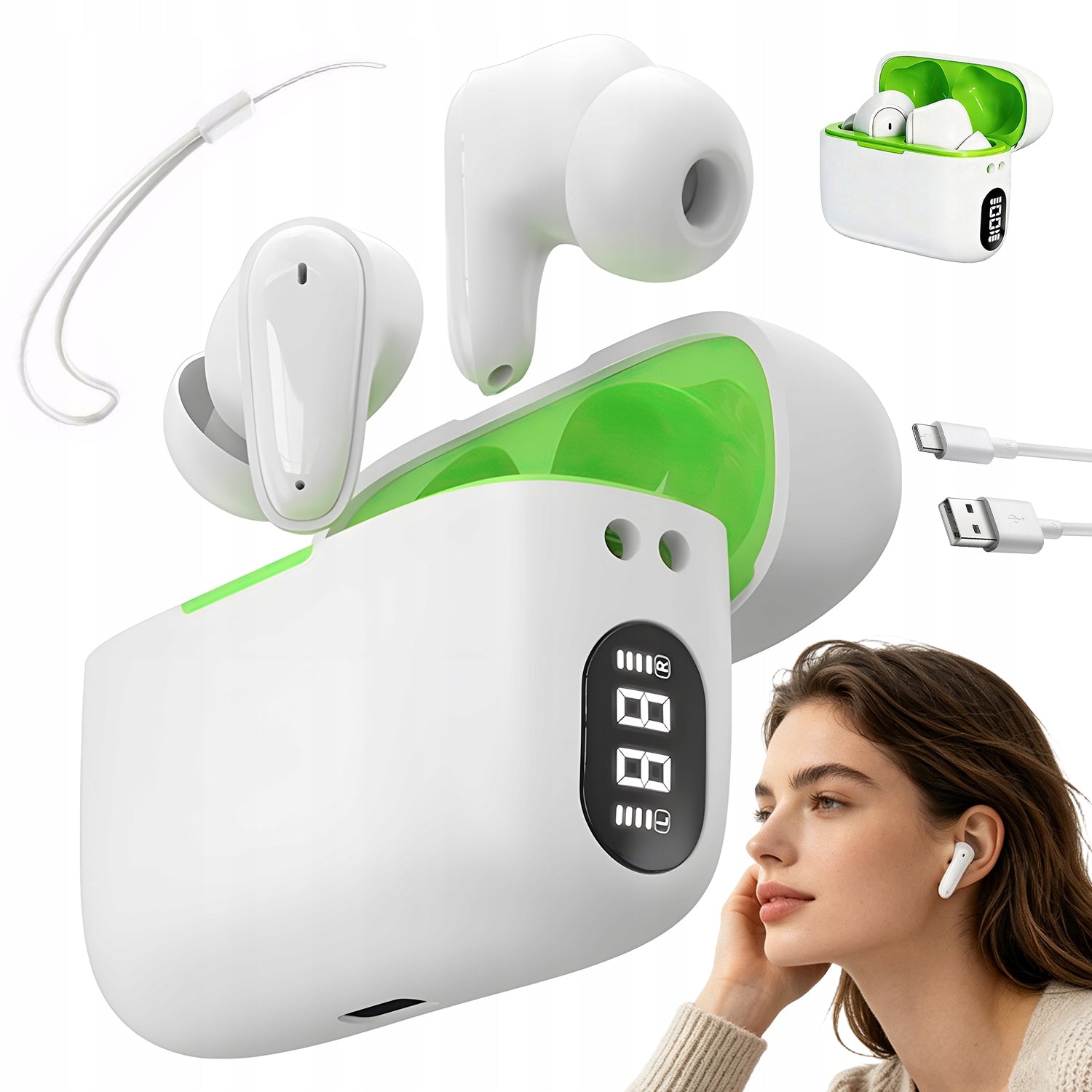 IN-EAR HEARING AIDS 250MAH RECHARGEABLE BATTERY FOR MEN WOMEN