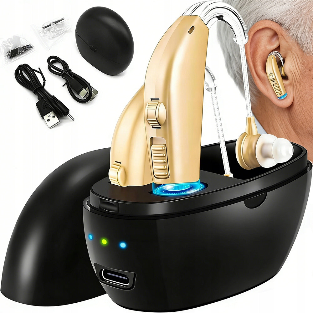 IN-EAR HEARING AIDS RECHARGEABLE NOISE REDUCTION SOUND AMPLIFICATION