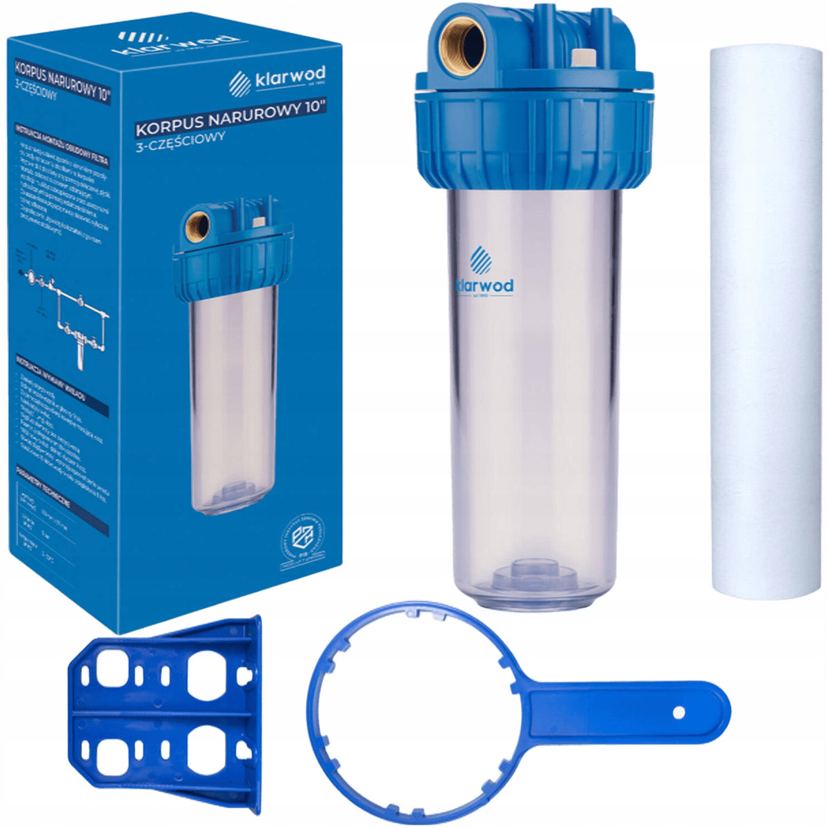IN-LINE BODY HOUSING WATER FILTER CARTRIDGE 1 INCH