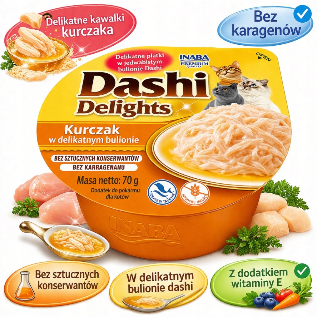 INABA CAT DASHI DELIGHTS CHICKEN 70g Manufacturer code 4262365730626
