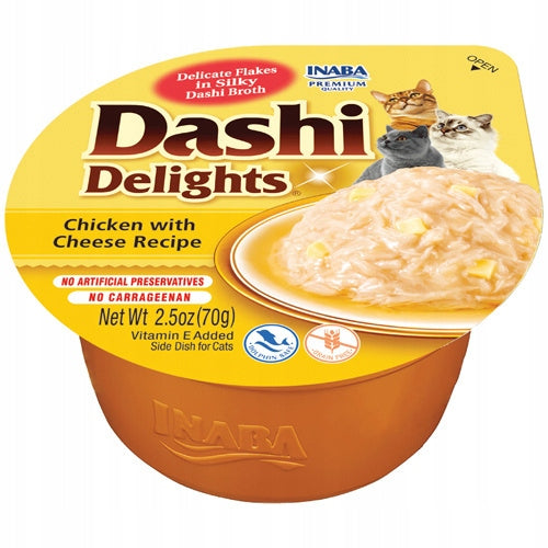 INABA CAT DASHI DELIGHTS CHICKEN CHEESE Cat Treats 70 g