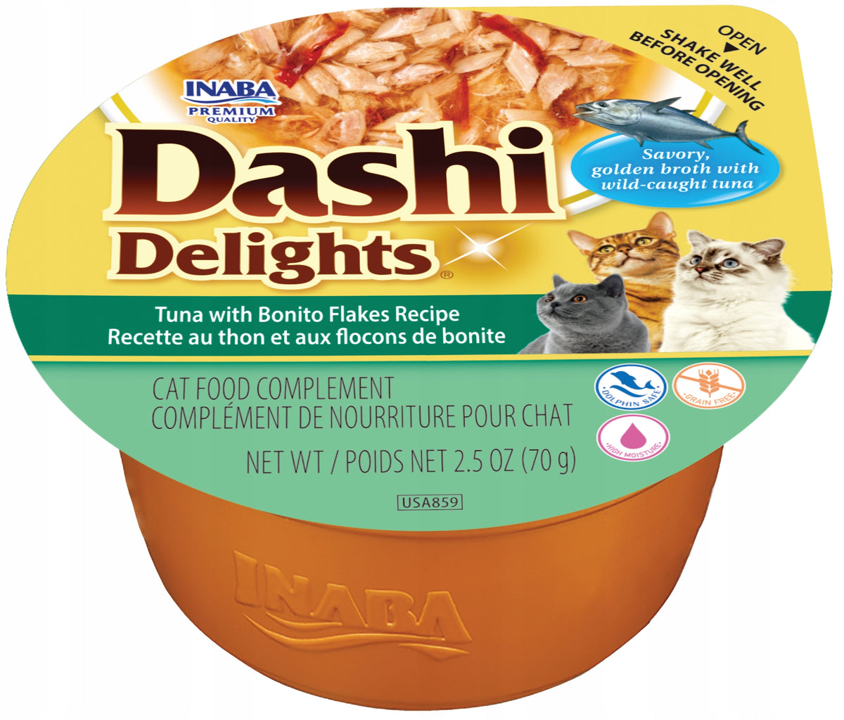 INABA CAT DASHI DELIGHTS Tuna with Bonito for cat 70g Manufacturer code 4262365731951