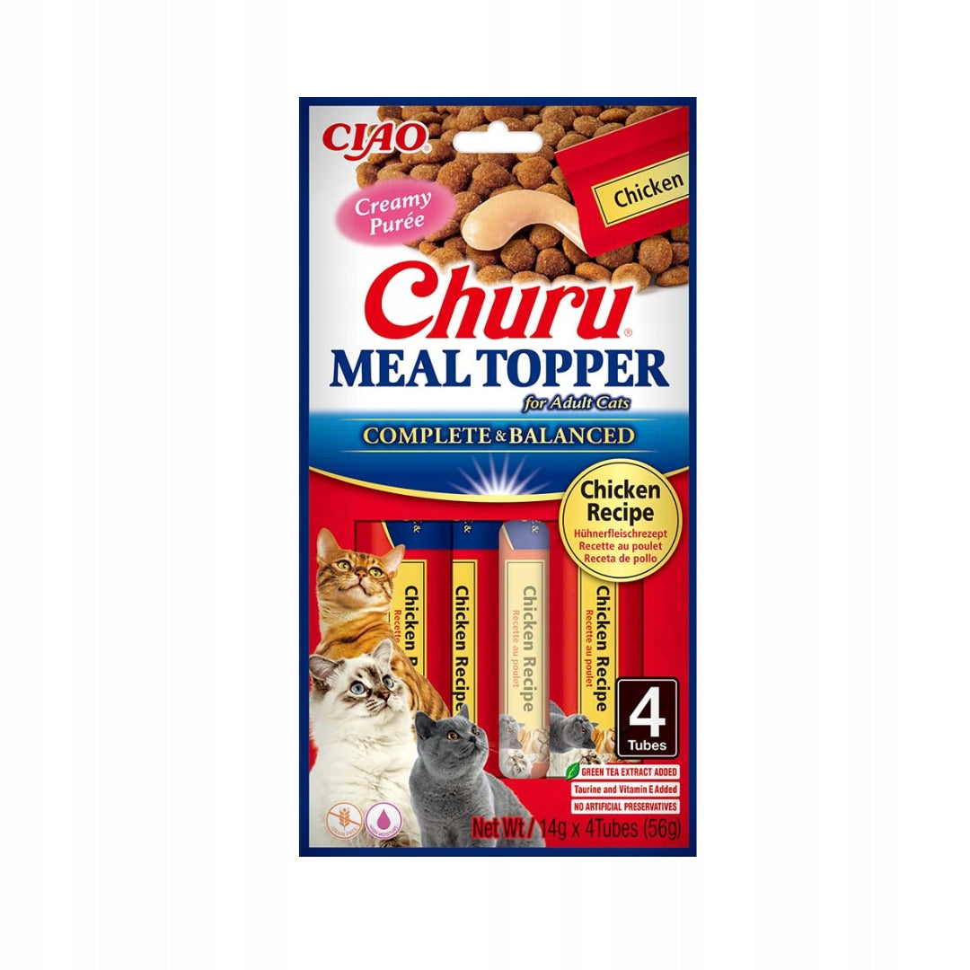INABA CAT MEAL TOPPER CHICKEN RECIPE 4x14g (56g) - Chicken for Cats