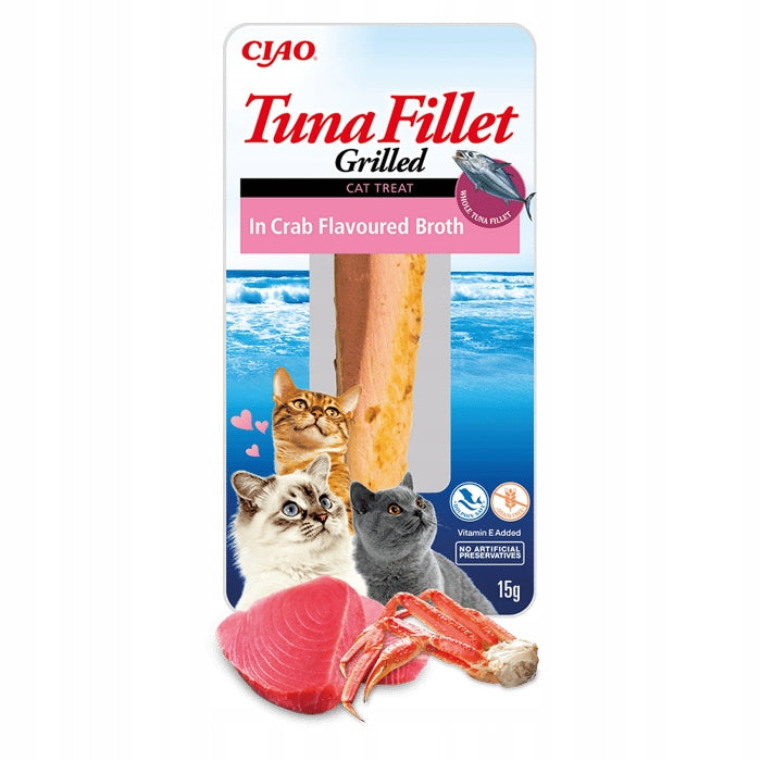 INABA CAT TUNA FILLET IN CRAB BROTH 15G