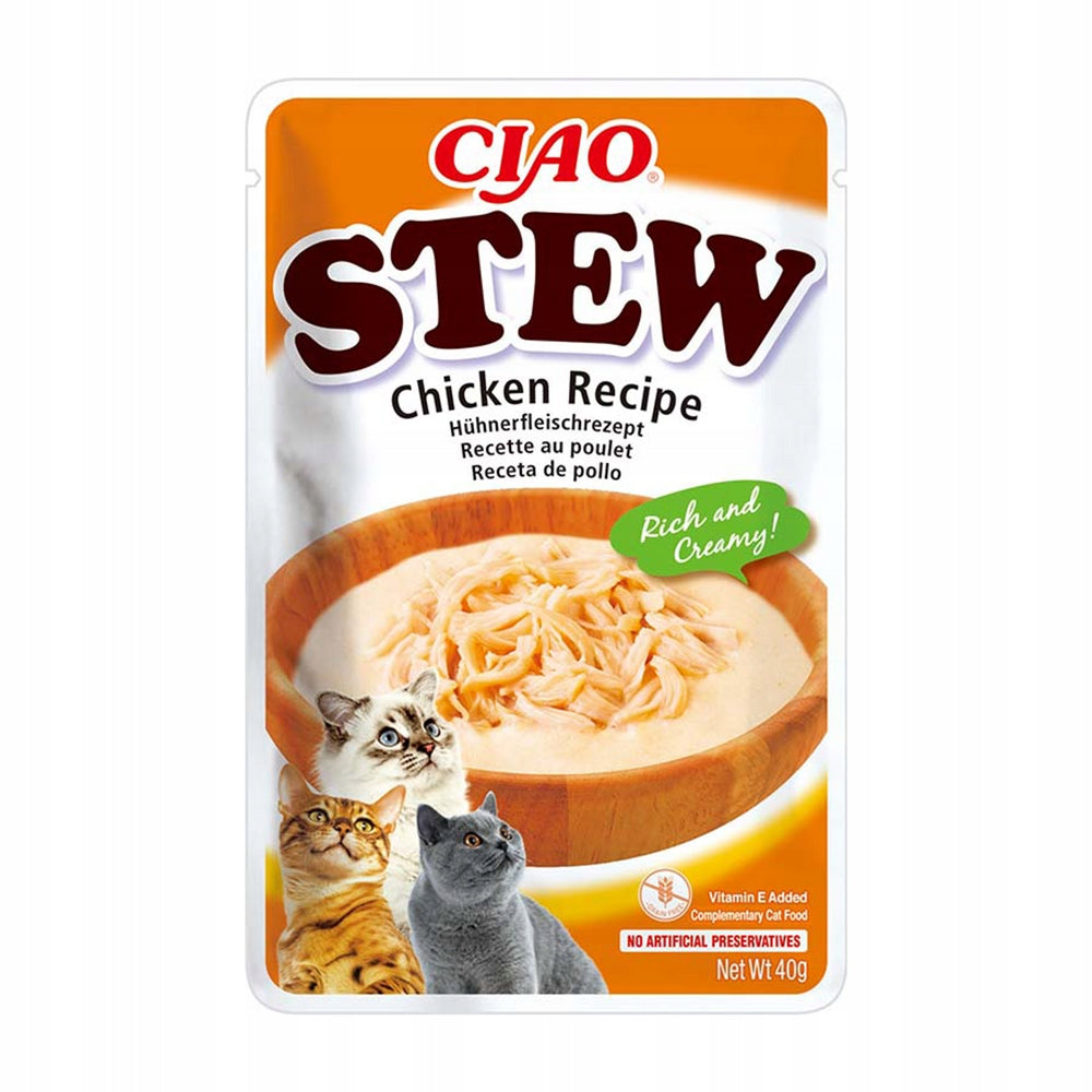 INABA Cat Ciao Stew - Creamy Chicken Flavoured Cat Food 40g Manufacturer code 139270