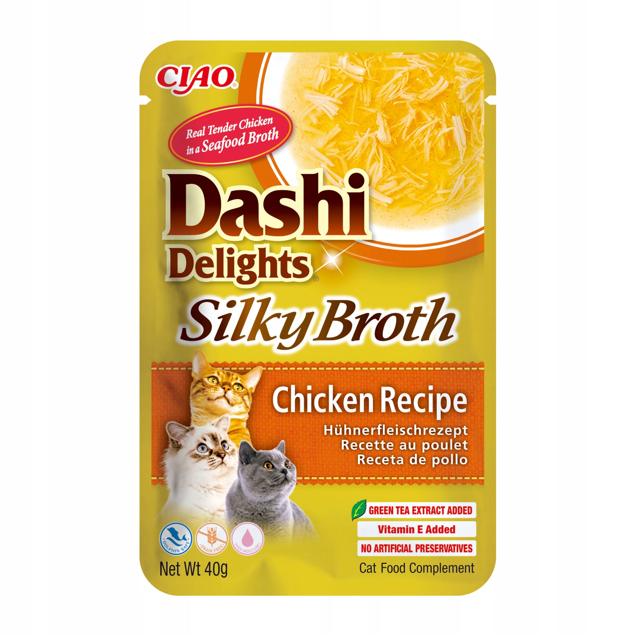 INABA Cat Dashi Delights Silky Broth Chicken 40g