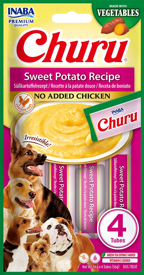 INABA Churu Dog VEGE Sweet Potato 4x14g vegetarian sweet potato treat