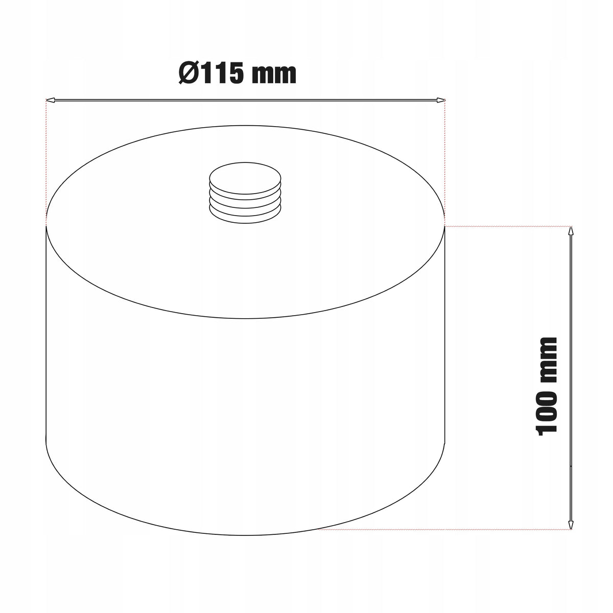 INCREASE CAP G10 100MM FOR SNOWMAN LIFT GSP AND GSPK STIX Product weight with unit packaging 1.7 kg