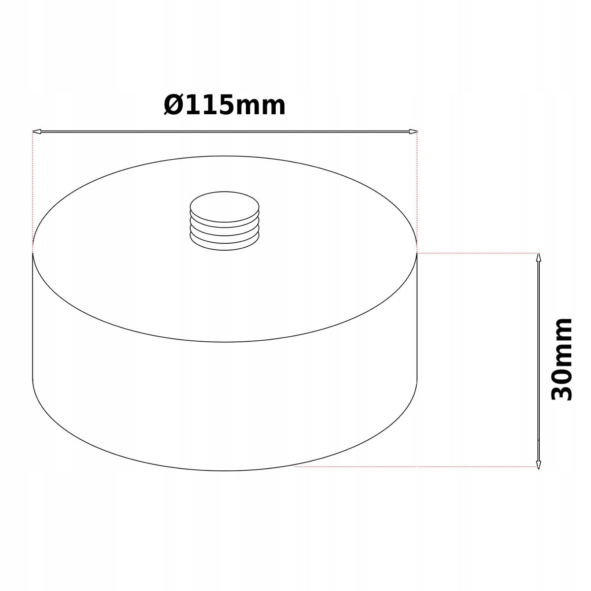 INCREASE CAP G3 30MM FOR SNOWMAN LIFT GSP AND GSPK STIX Product weight with unit packaging 1 kg