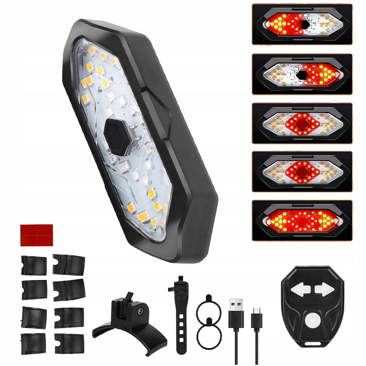 INDICATORS SIGNALING REAR LED REMOTE CONTROL LIGHTING FLASHER for Scooter