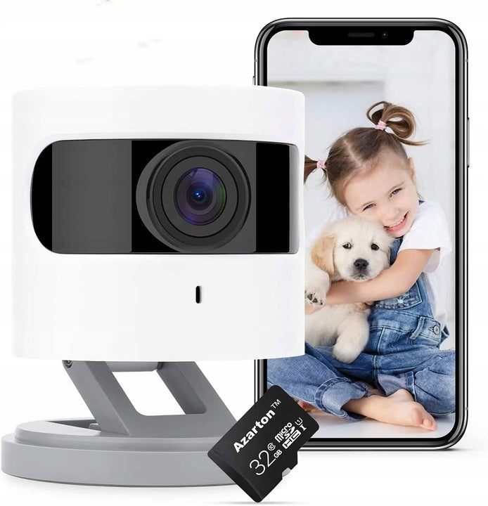 INDOOR CAMERA Azarton WLAN IP WiFi night vision 1080P MEMORY CARD 32GB