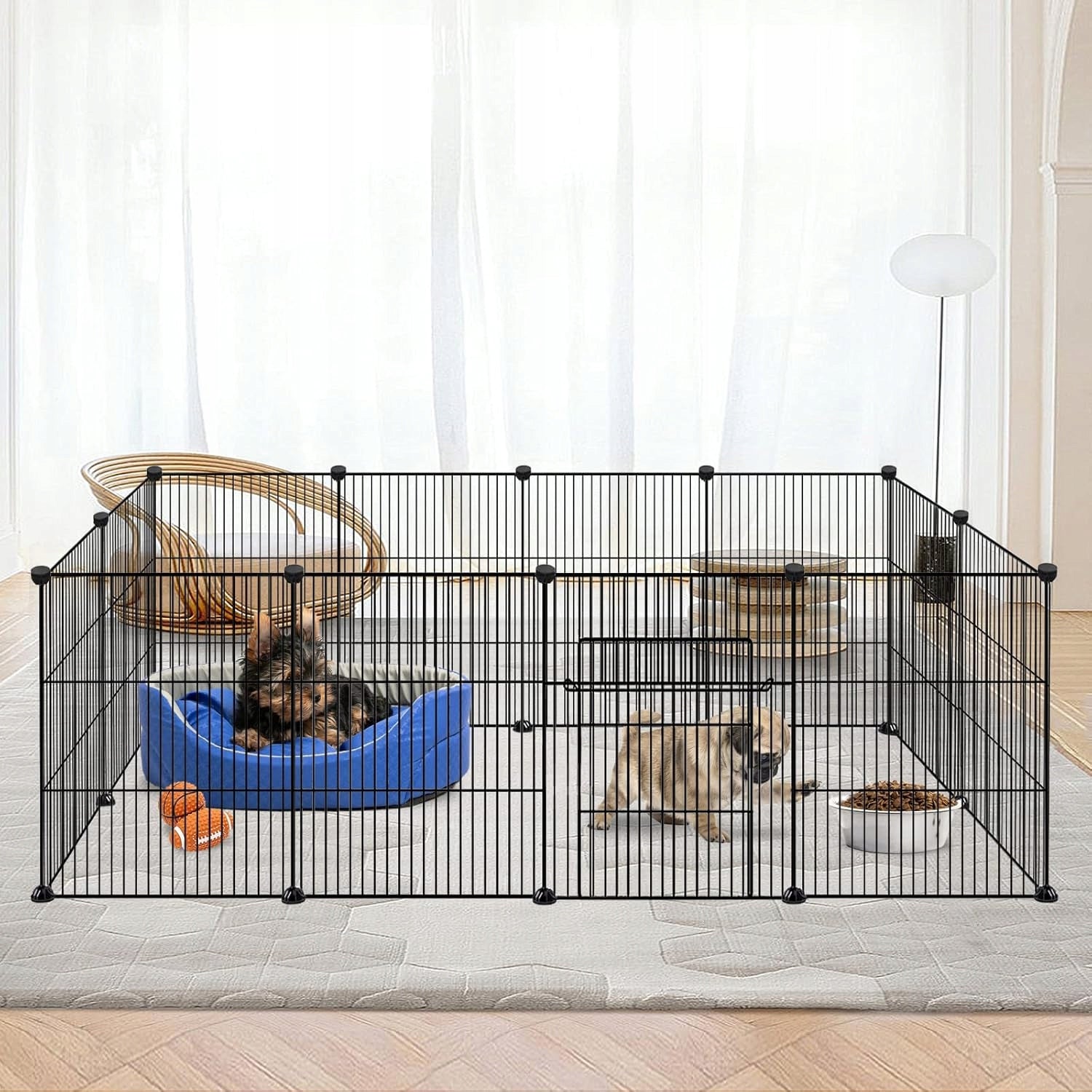 INDOOR PLAYPEN FOR ANIMALS 142X72X36CM FOR PUPPIES AND KITTENS Brand Bedee