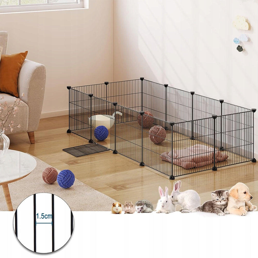 INDOOR PLAYPEN FOR ANIMALS 142X72X36CM FOR PUPPIES AND KITTENS Product width 72 cm