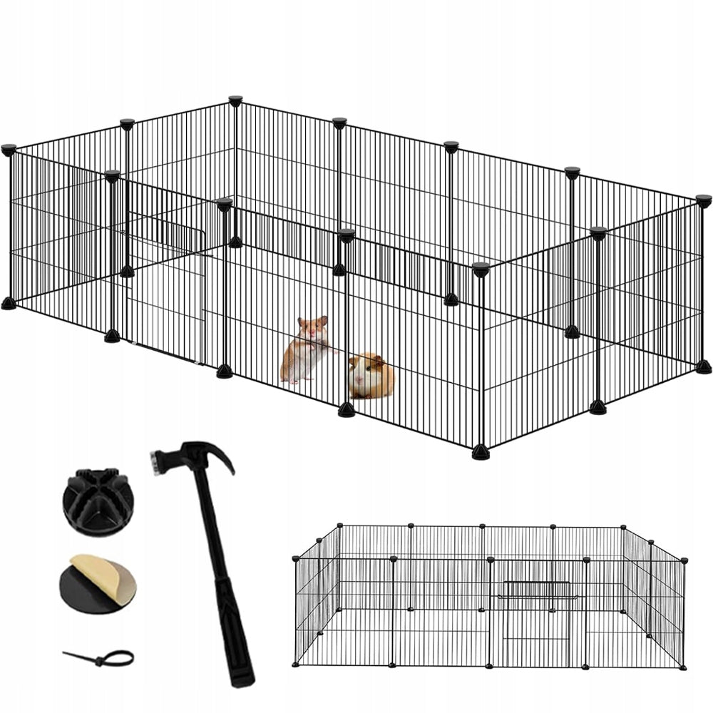 INDOOR PLAYPEN FOR ANIMALS 142X72X36CM FOR PUPPIES AND KITTENS