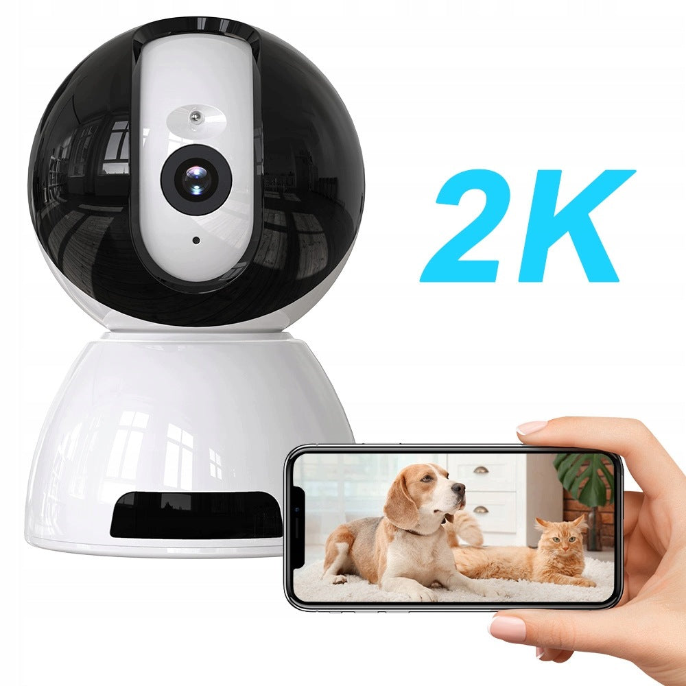 INDOOR ROTATING HOUSEHOLD CAMERA 2.4/5G WIFI Full HD 360 SMART WITH 32G Packaging status original