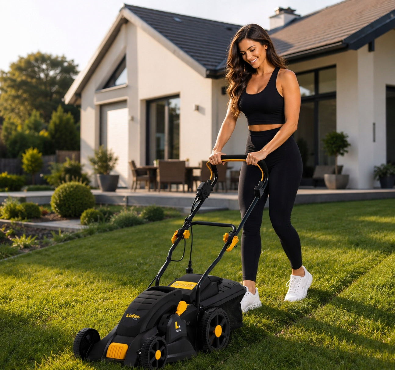 INDUCTION ELECTRIC LAWN MOWER 38cm BASKET 40L STRONG 2600 W ew MAX Packaging status original